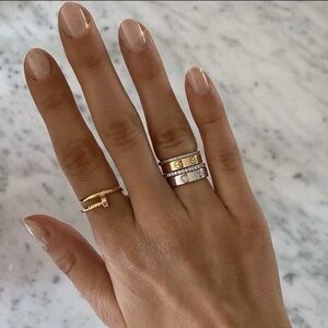 Love Gold Stacked Ring